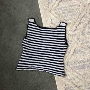 Terry cloth crop top vintage, size M